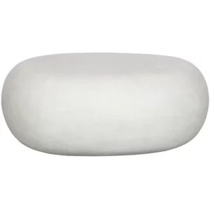 Pebble Bijzettafel Betonlook Wit 31X65X49