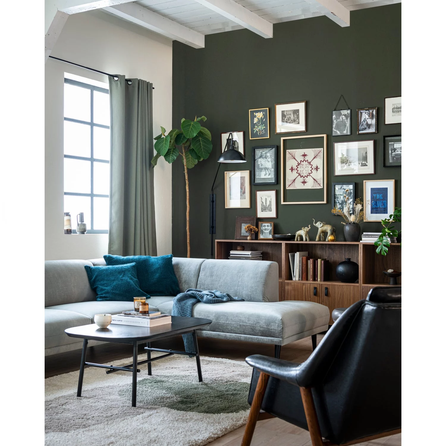 Elegance Salontafel Mangohout/Metaal Zwart - Afbeelding 3