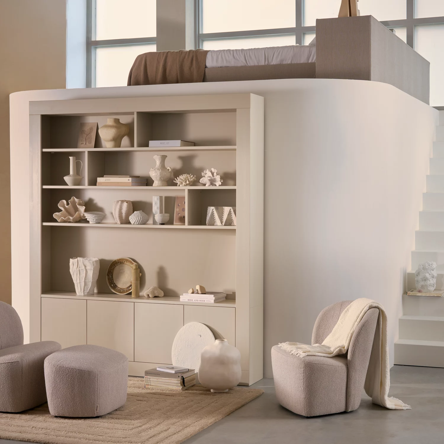 Opbergkast Wallcover Grenenhout, Kleur Dust - Afbeelding 3