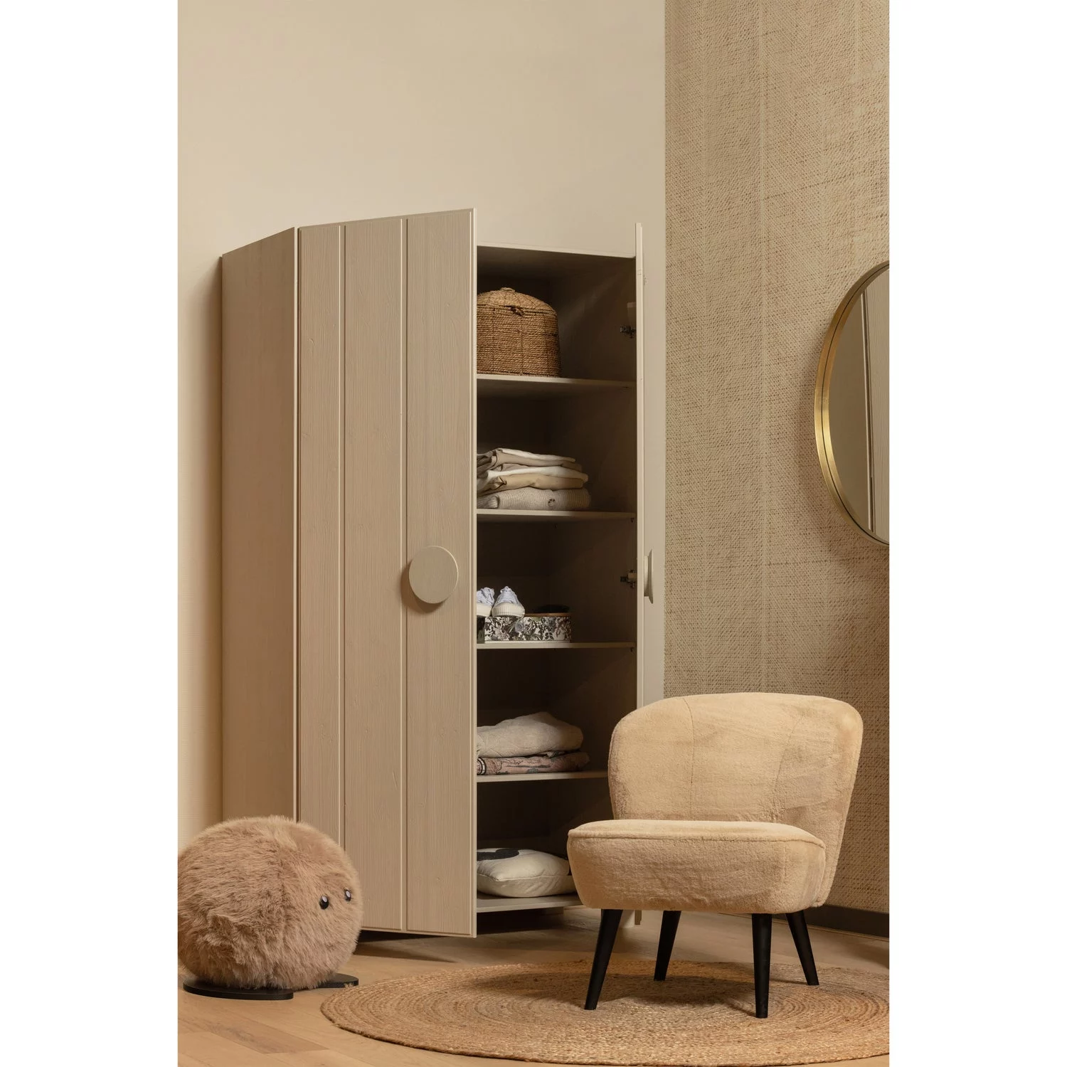 Ross Vloerkleed Naturel O150 Cm - Afbeelding 3