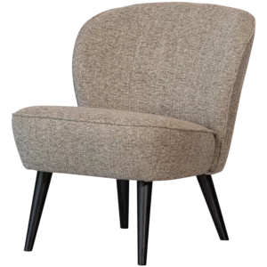 Sara Fauteuil Geweven Stof Naturel Melange