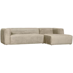 Loungebank Bean Structure Velvet, Kleur Buttermilk