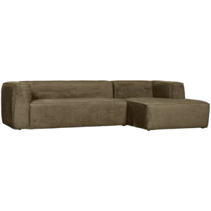 Loungebank Bean Structure Velvet, Kleur Moss