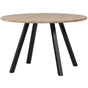 Combi-Tablo: Rond Eiken O120 Onbeh & 2-Standen Vierk [Fsc]