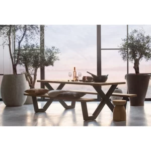 Alternative view of Tablo Tuin X-Vorm Poot Picknick Metaal Zwart - 1 Stuks