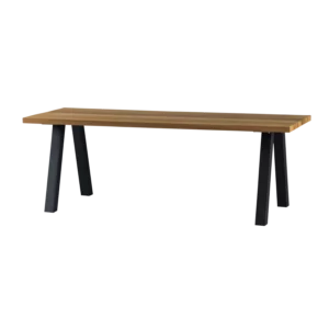 Tablo Tuintafel Ayous Naturel Met A-Vorm Poot Metaal [Fsc]