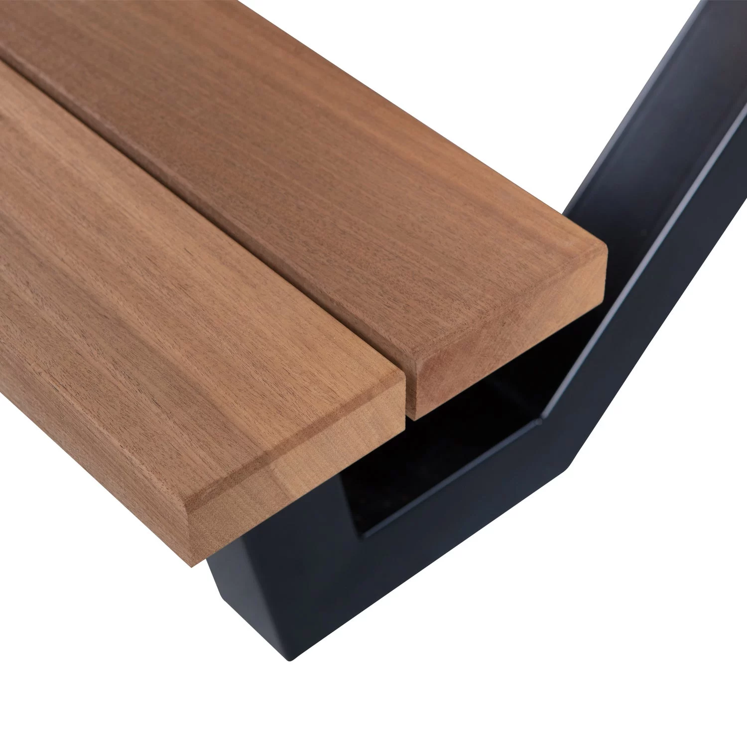 Tablo Tuin Picknicktafel Ayous Zwart X-Poot Metaal [Fsc] - Afbeelding 7