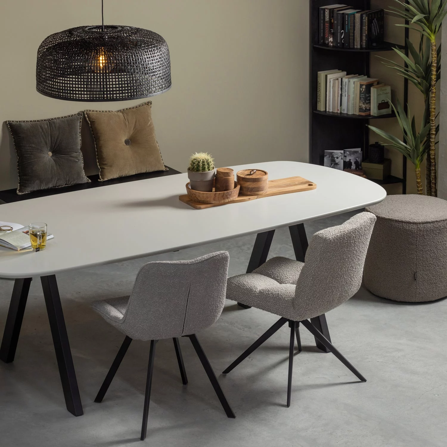 Imme Bankje Hout Zwart 110 Cm - Afbeelding 2