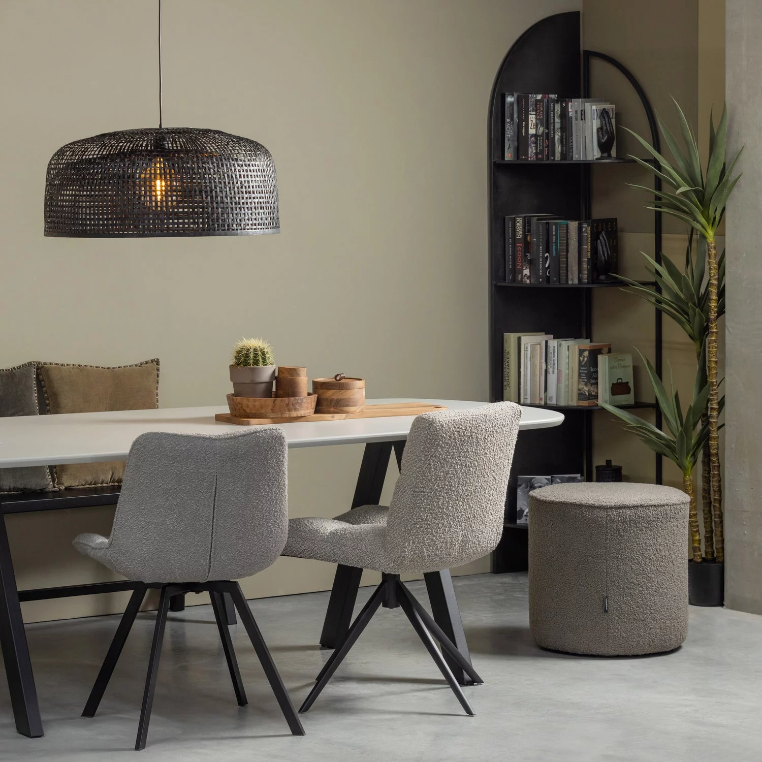 Imme Bankje Hout Zwart 110 Cm - Afbeelding 3