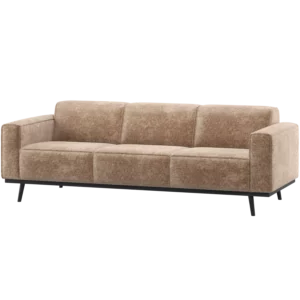 Statement 3-Zits Bank 230 Cm Chenille Velvet Taupe