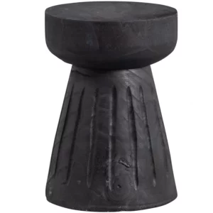 Borre Kruk Hout Zwart 40Xo28 Cm