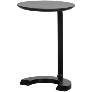 Floor Bijzettafel Hout/Metaal Zwart