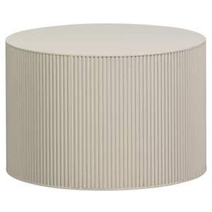 Sanne Bijzettafel Rond Mdf Antiek Beige