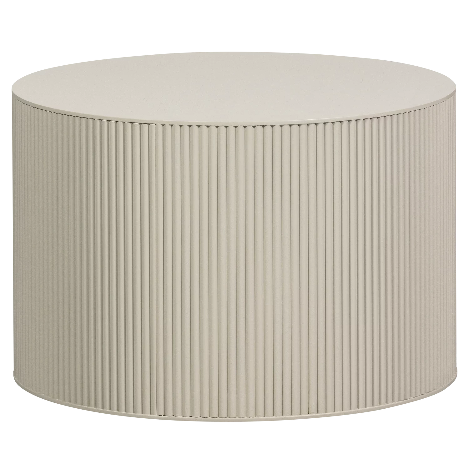 Sanne Bijzettafel Rond Mdf Antiek Beige