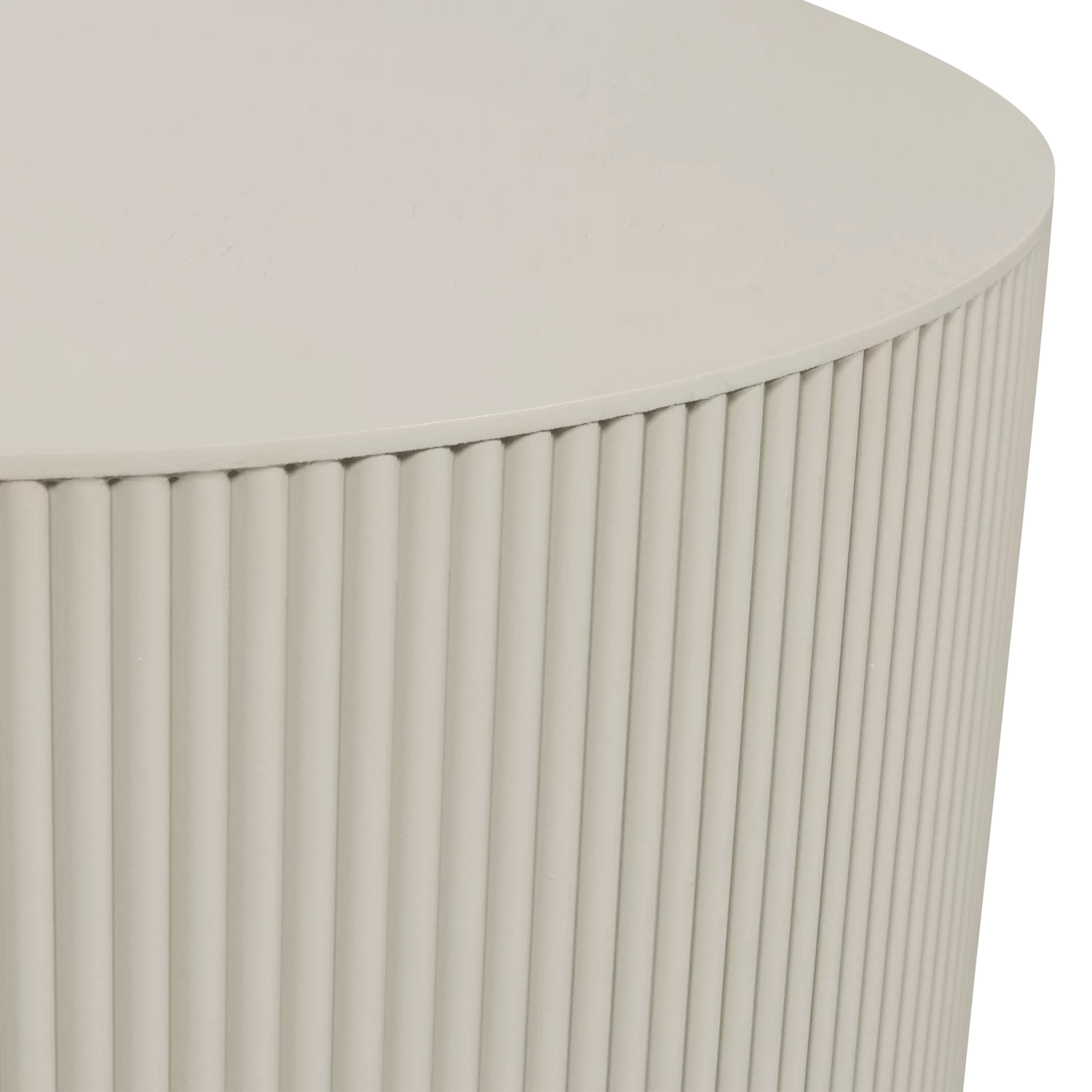 Sanne Bijzettafel Rond Mdf Antiek Beige - Afbeelding 4