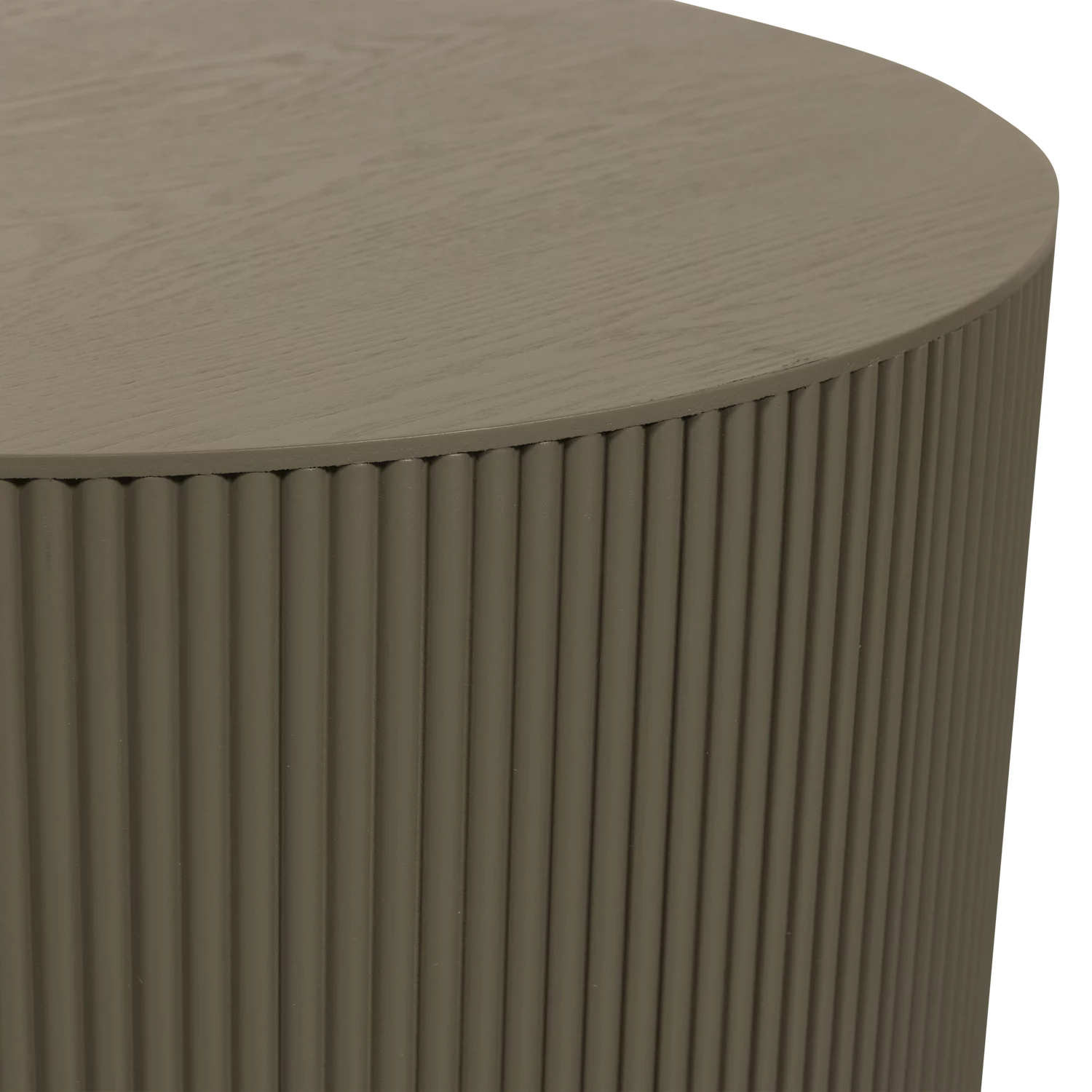 Sanne Bijzettafel Rond Mdf Militair Groen - Afbeelding 4