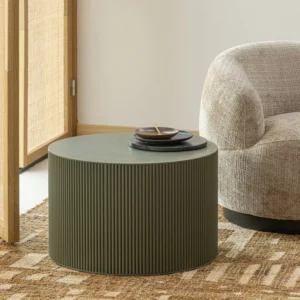 Alternative view of Sanne Bijzettafel Rond Mdf Militair Groen