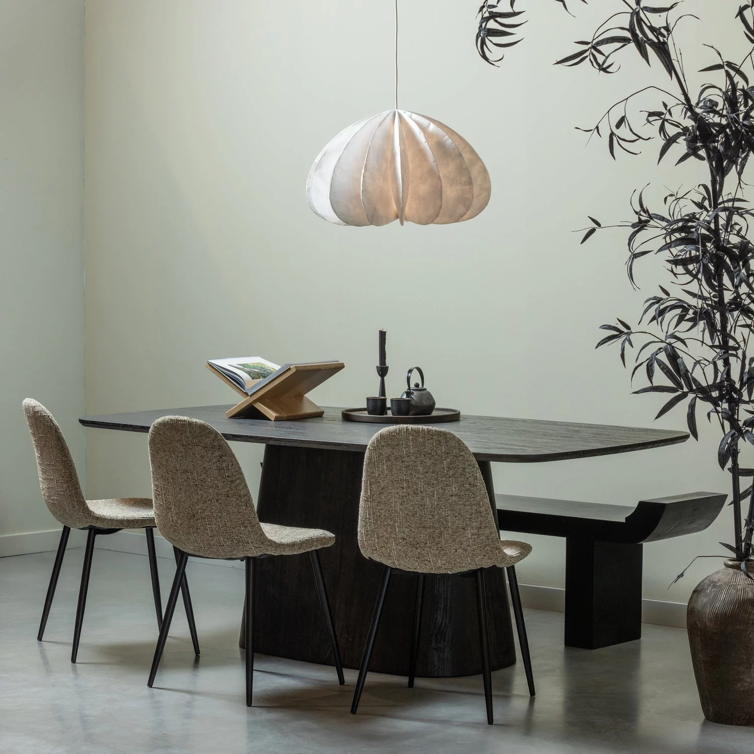 Leah Eettafel Mdf Donkerbruin 200X105 Cm - Afbeelding 3