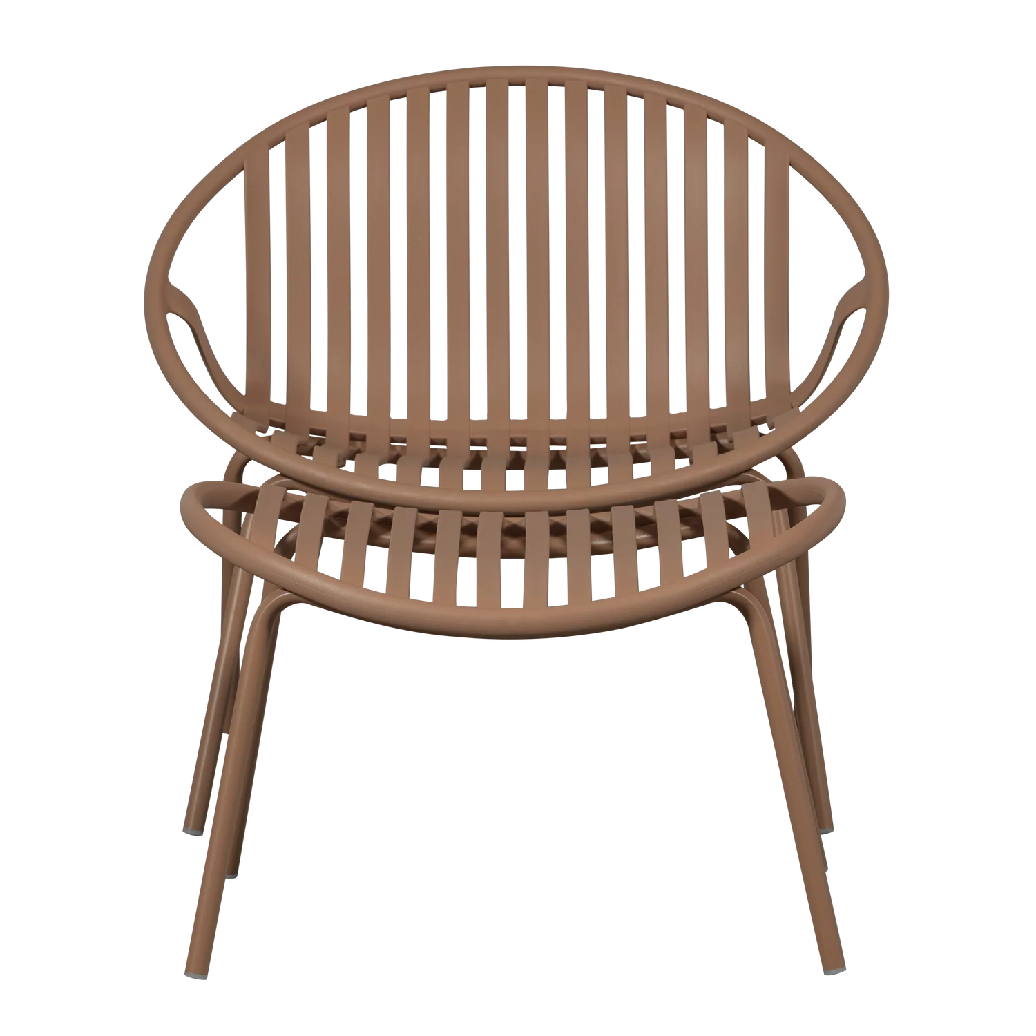 Bruce Tuin Loungestoel + Hocker Pp/Metaal Zalmroze - Afbeelding 3