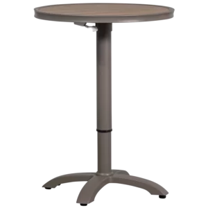 Jeppe Hoogte Verstelbare Bartafel Tuin Aluminium Bruin/Grijs