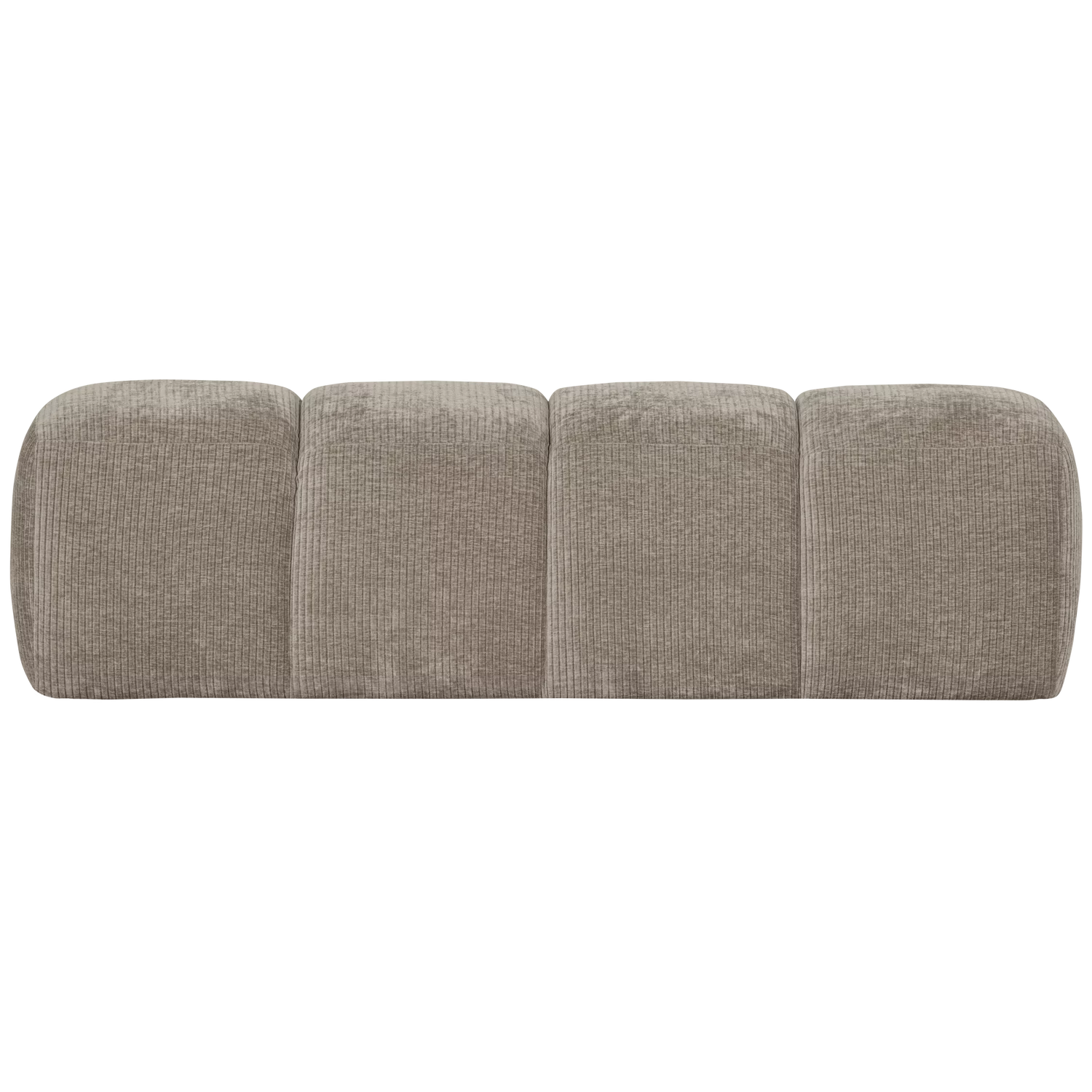 Mojo Eetbank 164 Cm Ribstof Donkerzand - Afbeelding 2