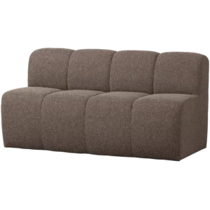 Mojo Eetbank 164 Cm Met Rugleuning Boucle Bruin Melange