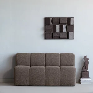 Alternative view of Mojo Eetbank 164 Cm Met Rugleuning Boucle Bruin Melange