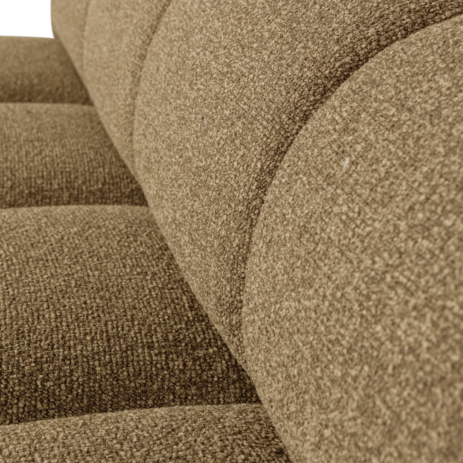 Mojo Eetbank 164 Cm Rugleuning Boucle Geel/Bruin Melange - Afbeelding 4