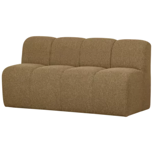 Mojo Eetbank 164 Cm Rugleuning Boucle Geel/Bruin Melange
