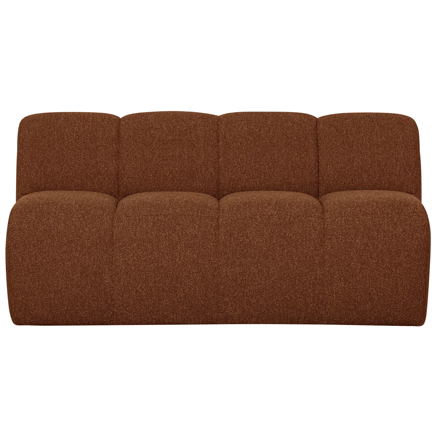 Mojo Eetbank 164 Cm Met Rugleuning Boucle Roestbruin Mel - Afbeelding 2