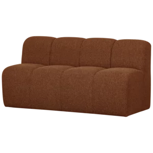 Mojo Eetbank 164 Cm Met Rugleuning Boucle Roestbruin Mel