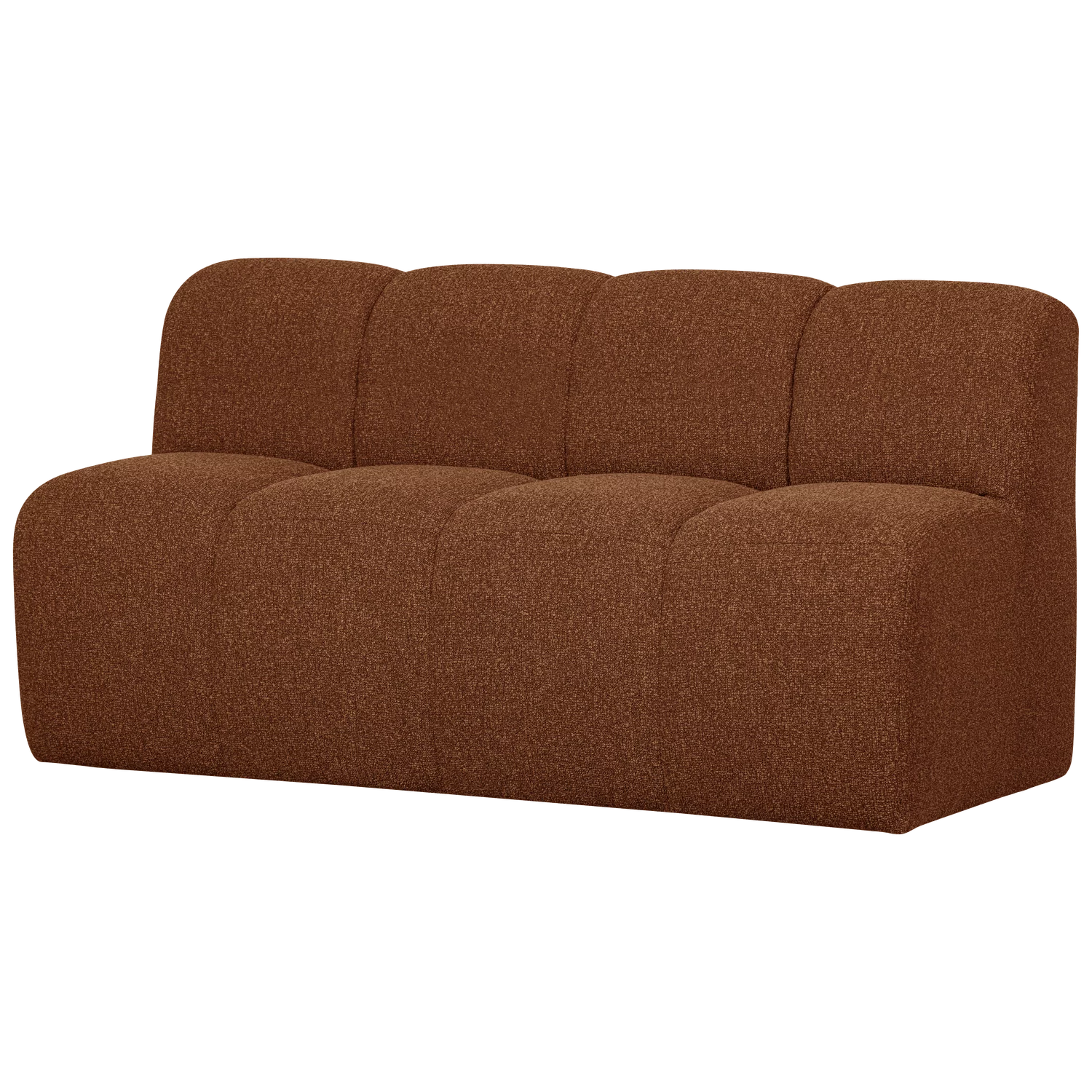 Mojo Eetbank 164 Cm Met Rugleuning Boucle Roestbruin Mel