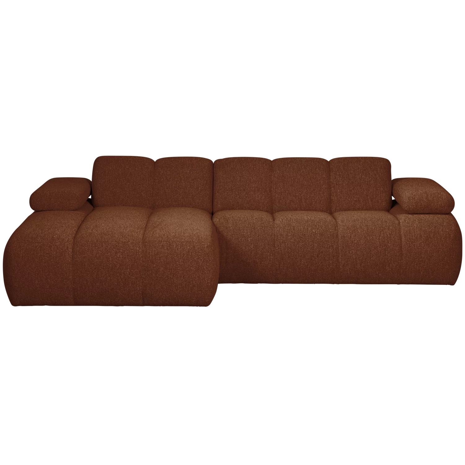 Loungebank Mojo Bouclé, Kleur Roestbruin Melange - Afbeelding 2