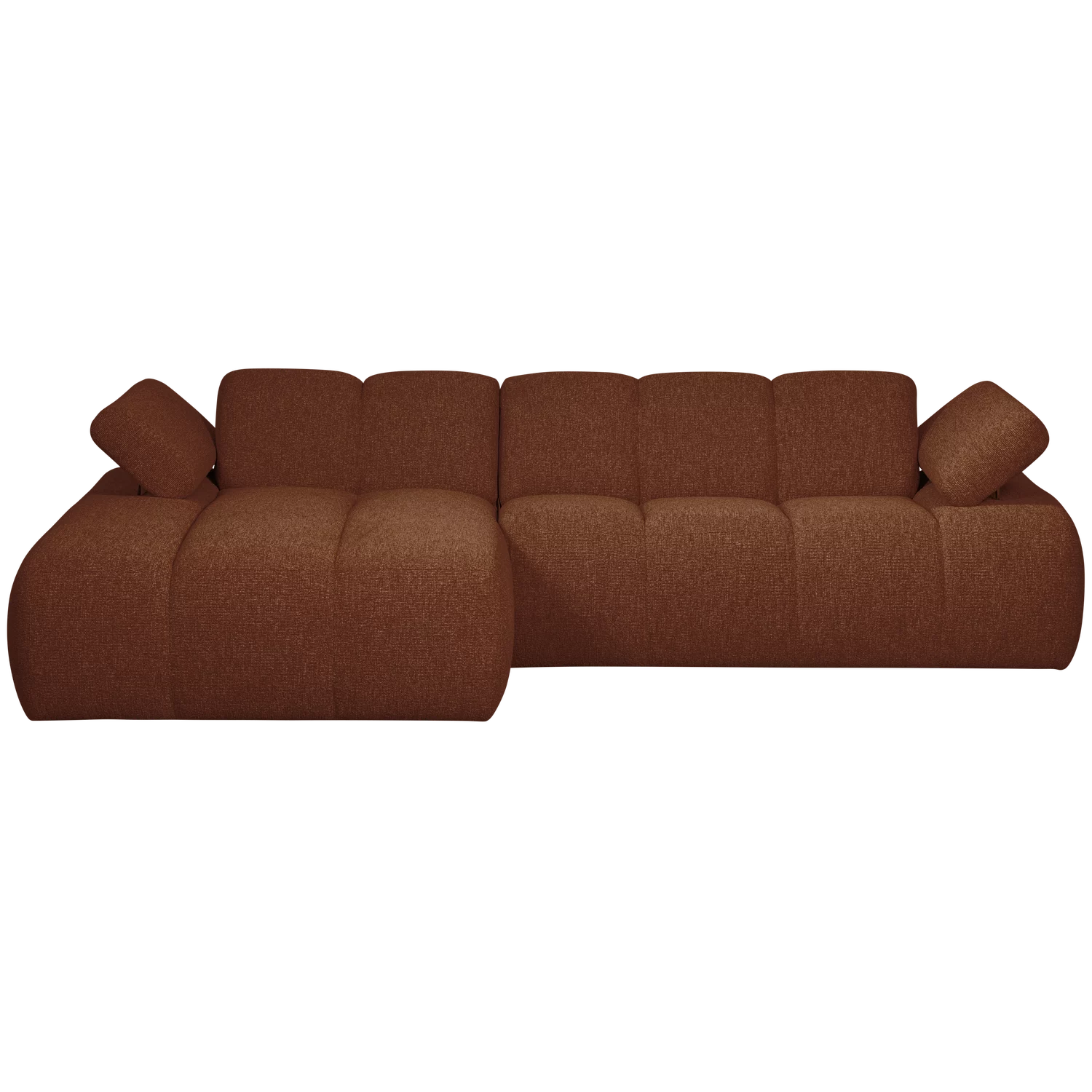 Loungebank Mojo Bouclé, Kleur Roestbruin Melange - Afbeelding 3