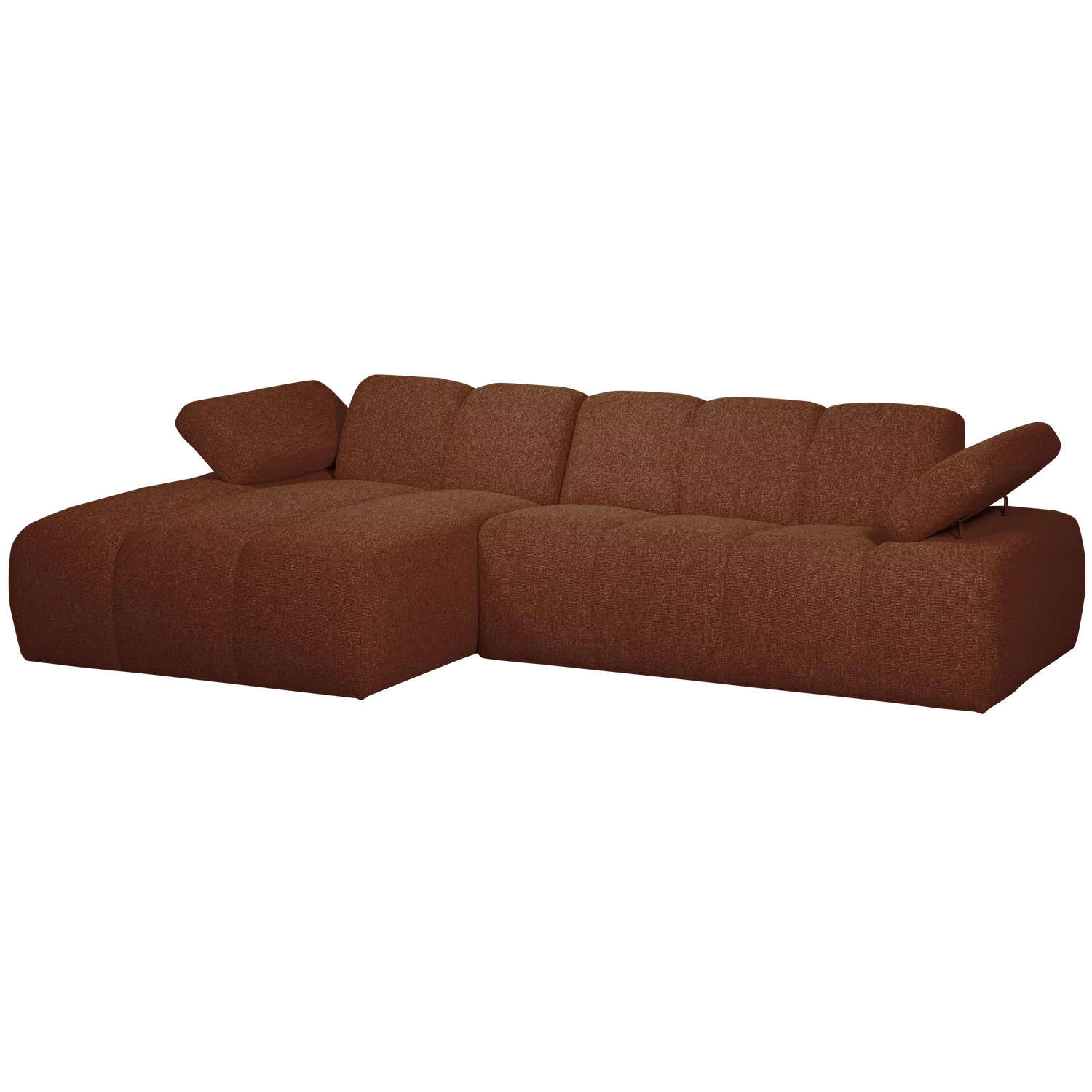 Loungebank Mojo Bouclé, Kleur Roestbruin Melange - Afbeelding 4