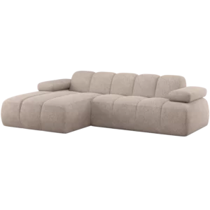 Loungebank Mojo Wollig Chenille, Kleur Donker Zand