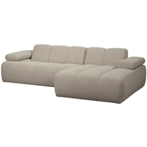 Loungebank Mojo Bouclé, Kleur Beige Melange