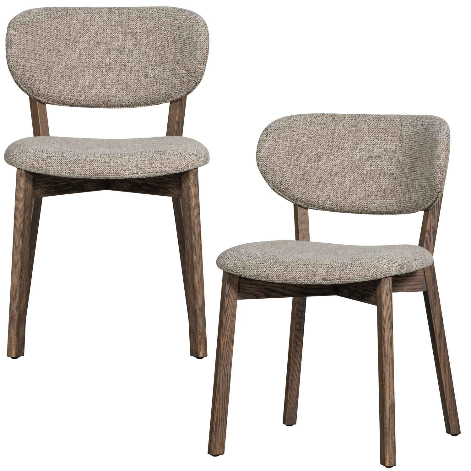 Udar Eetkamerstoel Naturel Met Houten Frame Bruin - Afbeelding 4