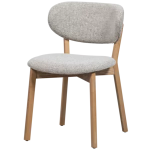 Udar Eetkamerstoel Naturel Met Houten Frame Naturel