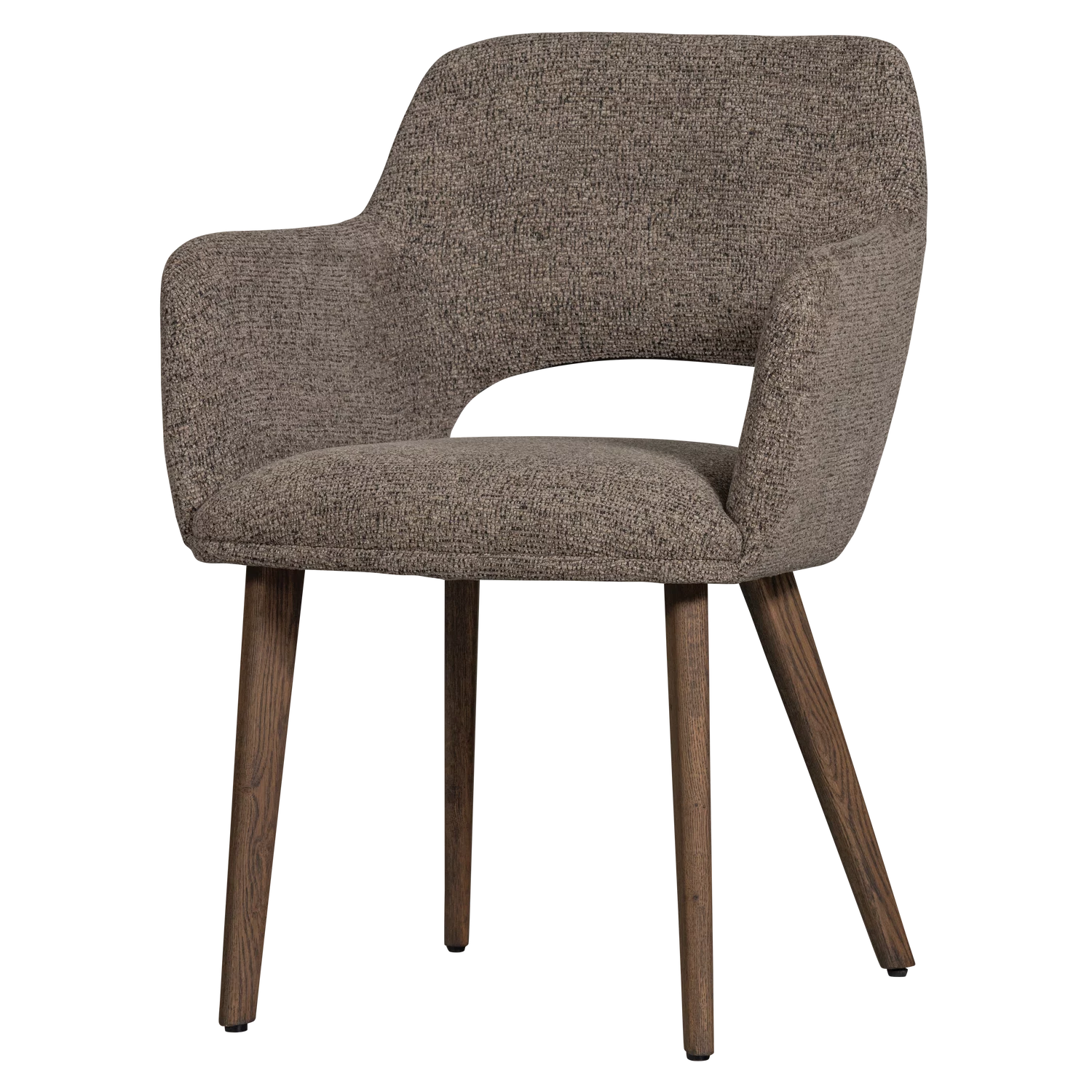Eetkamerstoel Murat Naturel Onderstel, Chenille