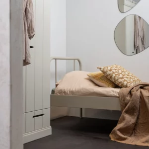 Alternative view of Mata 1-Persoons Bed Metaal Zand 90X200 Cm