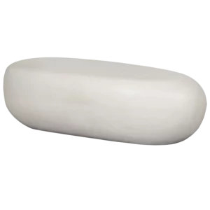 Pebble Salontafel Betonlook Wit 28X100X43 Cm