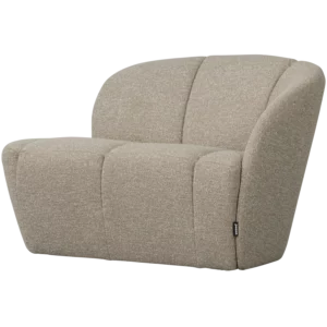 2-Zits Bankje Mojo Bouclé, Kleur Beige Melange