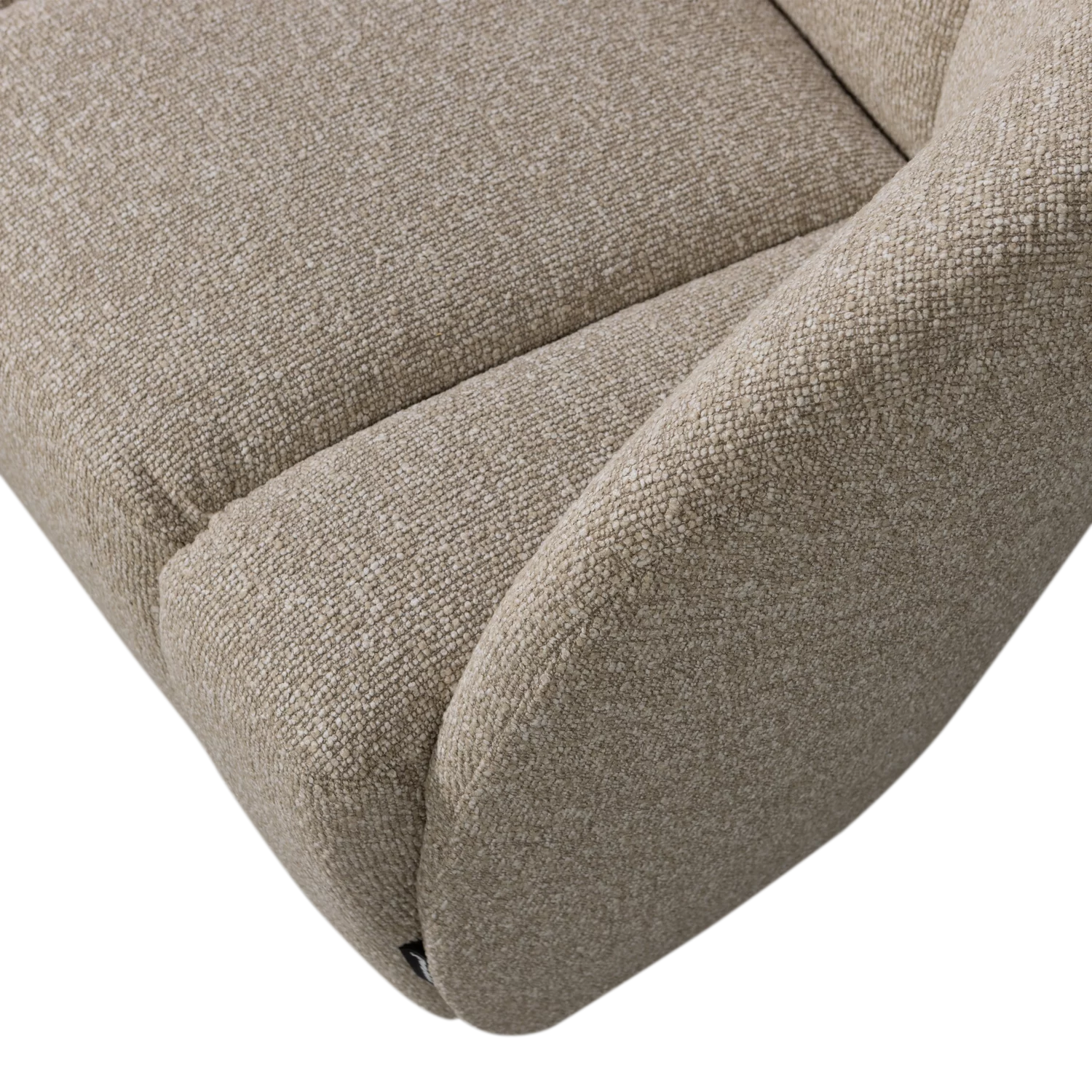 2-Zits Bankje Mojo Bouclé, Kleur Beige Melange - Afbeelding 7