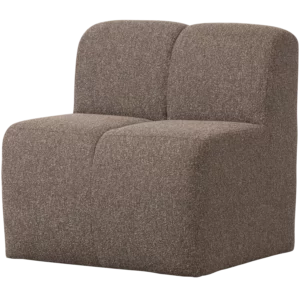 Mojo Eetbank 84 Cm Met Rugleuning Boucle Bruin Melange