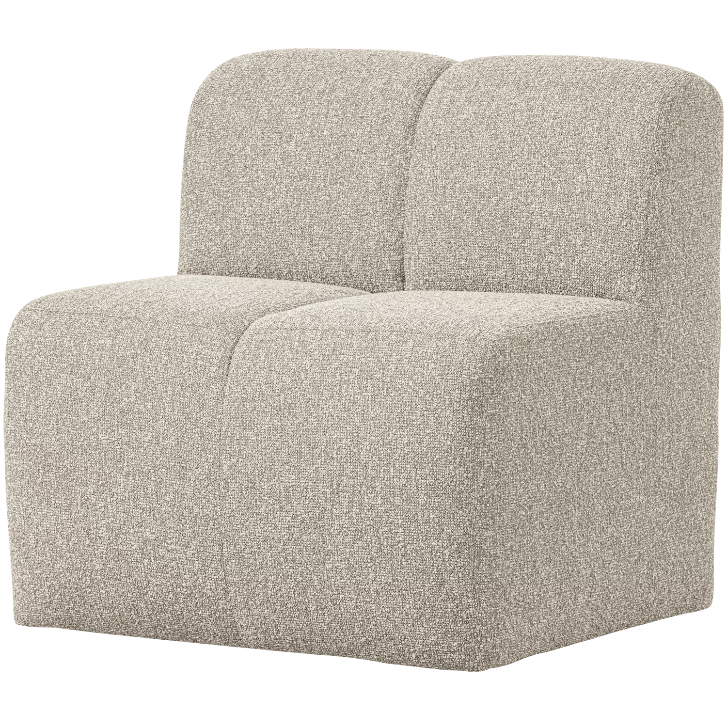 Mojo Eetbank 84 Cm Met Rugleuning Boucle Beige Melange