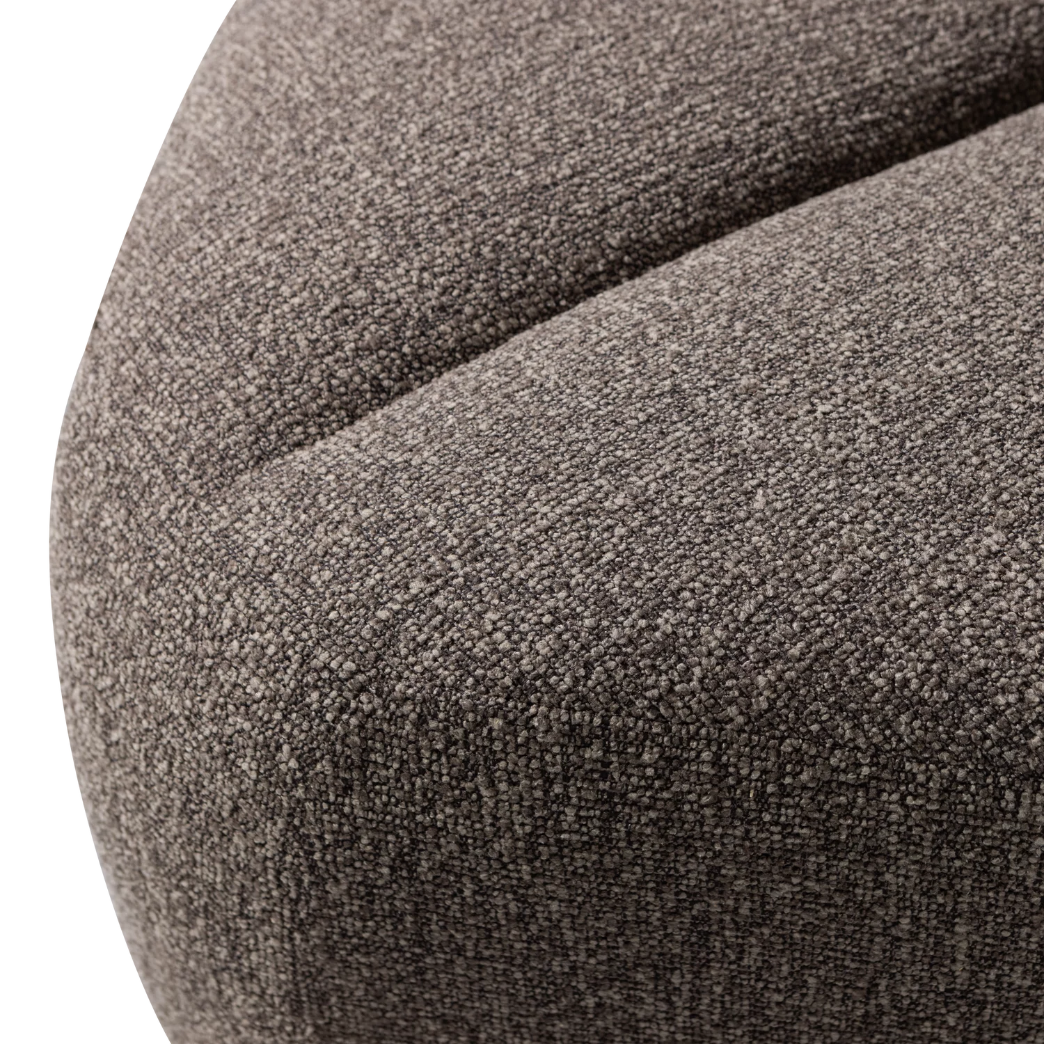 Mojo Eetbank Hoek Met Rugleuning Boucle Bruin Melange - Afbeelding 7