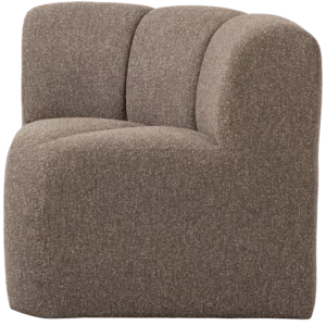 Alternative view of Mojo Eetbank Hoek Met Rugleuning Boucle Bruin Melange