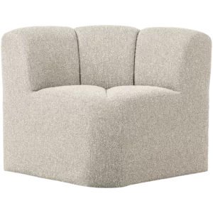 Mojo Eetbank Hoek Met Rugleuning Boucle Beige Melange