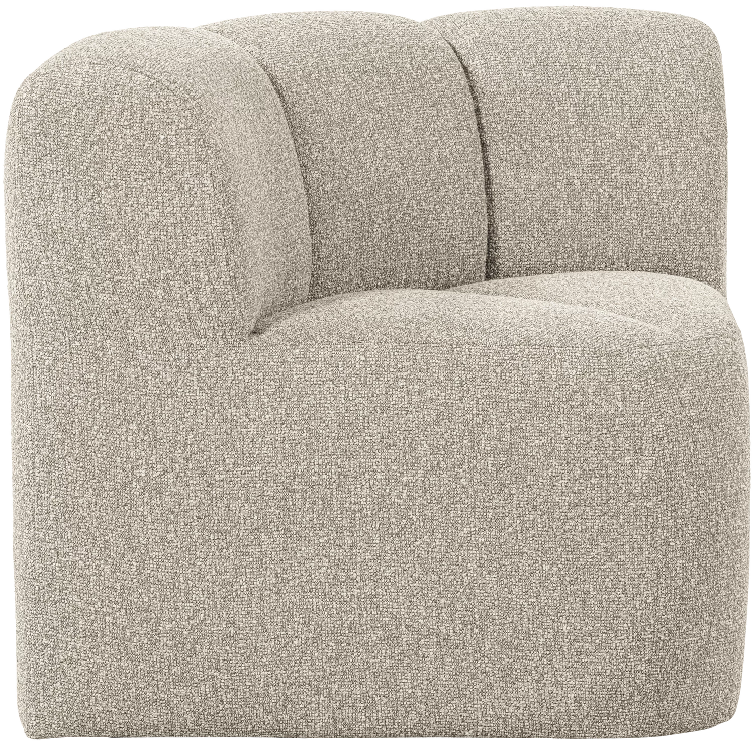 Mojo Eetbank Hoek Met Rugleuning Boucle Beige Melange - Afbeelding 3